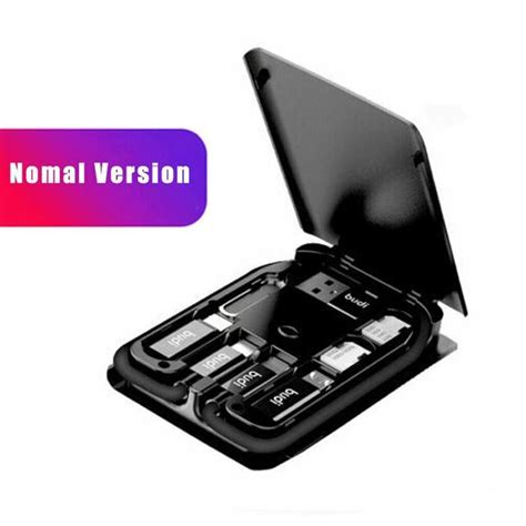 multi function universal smart adaptor card|Smart Adapter Card Storage Box, Data Cable Card, Portable and .